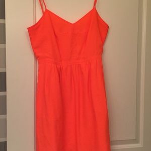 Neon orange dress
